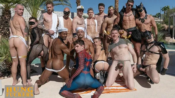 The BarebackPlus Costume Ball Orgy Chapter 1