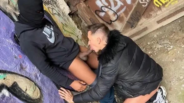 Twink Frenchboy Roughly Dominated by Huge Black Security Guard in Abandoned Spot 1 – Kalys, Kevin Frenchboy