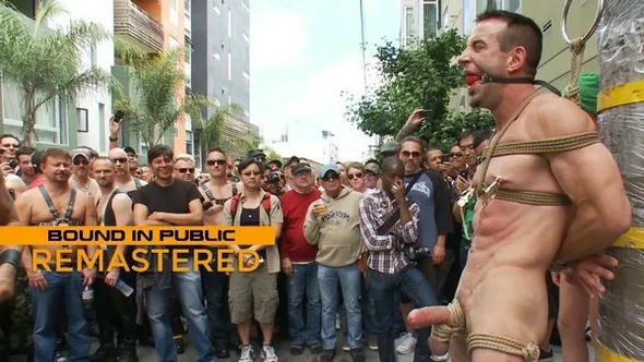 Muscle Slave Is Stripped Naked, Used and Humiliated While Hordes of People Take Photos