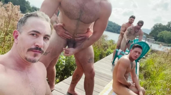 Rick and Griff – The Lake House Country Boys Part 2 – Sittin on the Dock with the Gays – Adrian Hart, Beau Butler, Chris Damned, Cole Connor